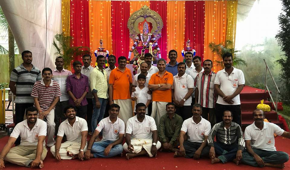 Group of Volunteers at Thiruvilakku Pooja